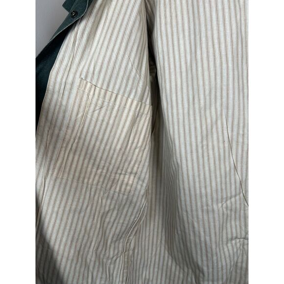 Australian Outback Collection Canvas Duster Jacket Trench Coat Size XL Green - Picture 5 of 11